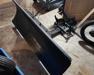 Lawn tracker plow.