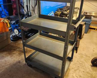 2 Steel roll around carts.