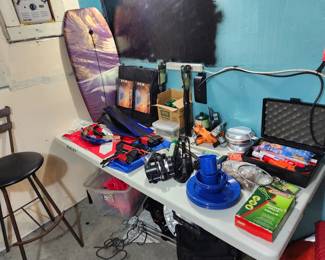 Miscellaneous camping gear.