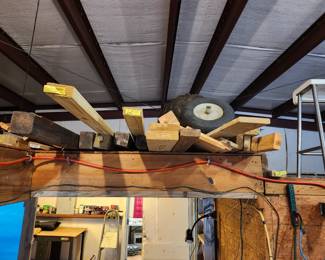 Miscellaneous lumber, most of it pressure treated yellow wood.