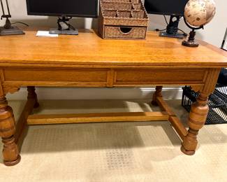 Stow and Davis solid oak desk