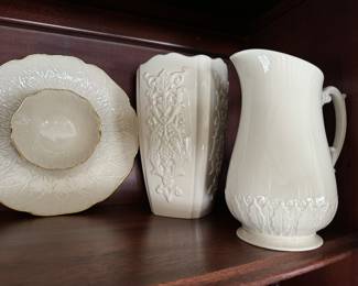 Lennox, shrimp, dish, vase, and pitcher