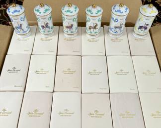 18 piece, Lennox porcelain spice carousel