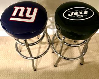 NY Giants/Jets Stools (we have 2 of each)