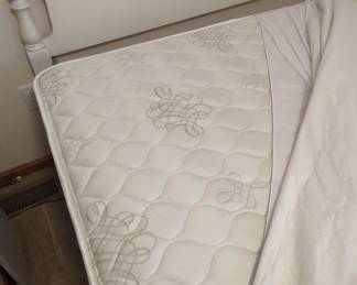 Nice queen bed complete, white chest of drawers. With electric lift base.