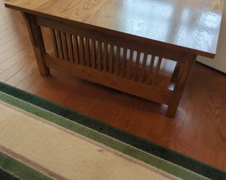Wood coffee table - Amish made