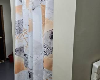 modern shower curtains, washed and disinfected. (2)