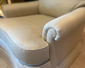 Beautiful pair of Jessica Charles swivel rockers. Upholstery is in excellent condition. 