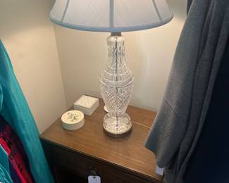 Pair of tall Waterford lamps