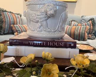 The cutest Italian flowers and Fitz and Floyd pot