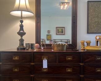 Gorgeous Heritage campaign chest with mirror