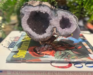 Unique geode with custom stand