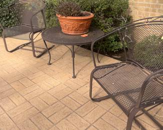 Pair of mid century Robert Woodard springer chairs