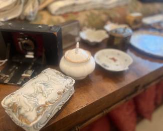 Antique folding camera and other curiosities