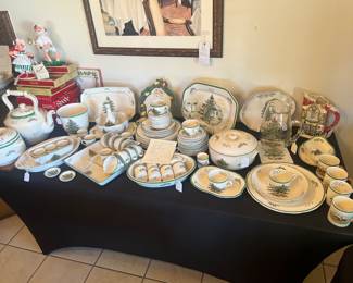 Spode “Christmas Tree” 68 piece set, serving pieces sold separately 