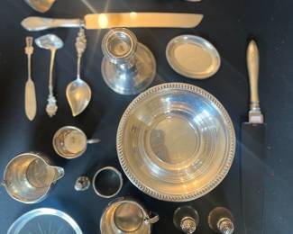 Selection of sterling silver