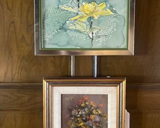 Top: Mary Rasmussen original watercolor
Bottom: MW Russe original oil