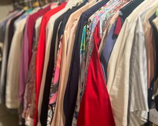 So many beautiful silk blouses