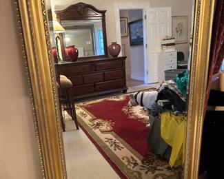 Carolina mirror large gold