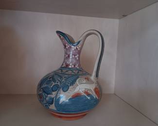 Ceramic Hand Painted Pitcher