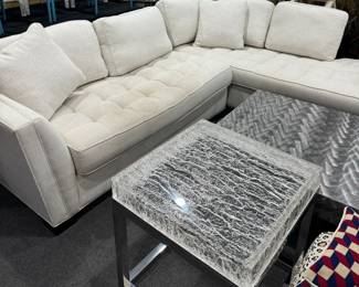 Cindy Crawford Sectional(Slight Stain)