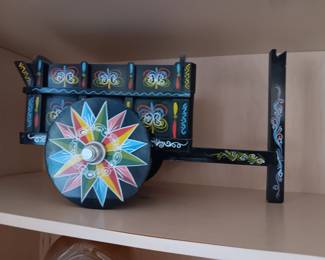 Hand Painted Miniature Cart