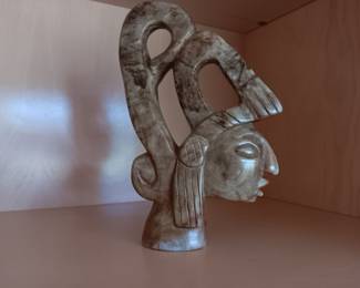 Carved Stone Figural Statue