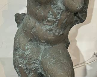 Bronze Life size Bust(Slight Damage On Marble Base)