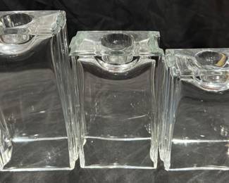 Unique Glass Votives(Tiny Unnoticeable Chips On Bottom)
