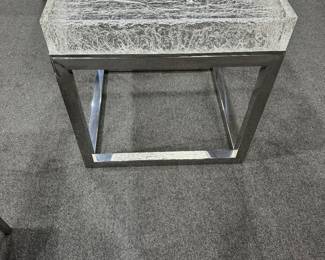 Lucite/Chrome  Accent Table