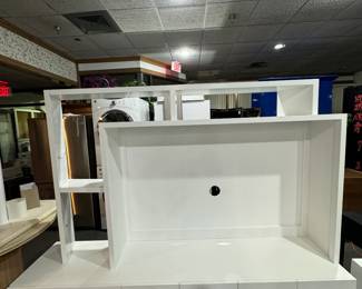 Modern White Entertainment Stand