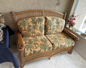 Rattan Love Seat