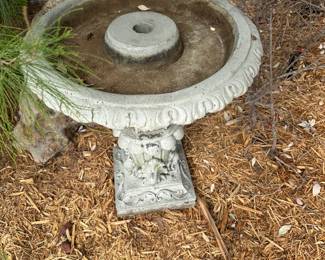 bird bath fountain