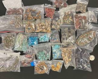 Real stone bead lot