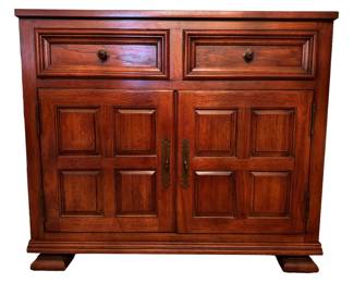 Antique pecan cabinet