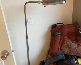 Adjustable Brushed Nickel Floor Lamp