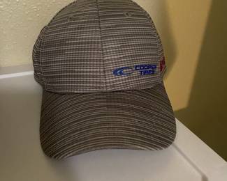 Brown Striped Cooper Tires Ball Cap