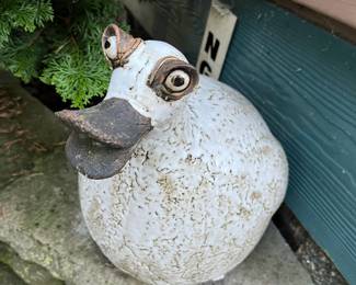 Concrete Duck Statue