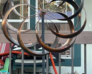 Bronze Tone Swirl Wind Spinner