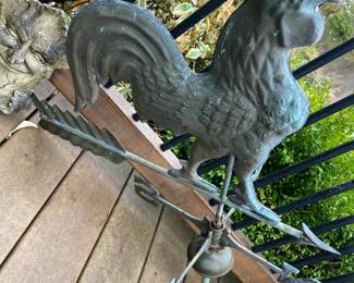 Copper Rooster Weather Vane