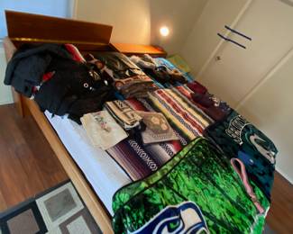 King Size Mid Century Modern Bed Frame with Storage