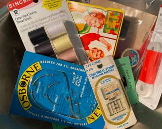 Assortment of Sewing Needles & Thread