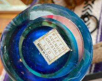 Fifth Avenue Crystal Blue/Green Small Jar