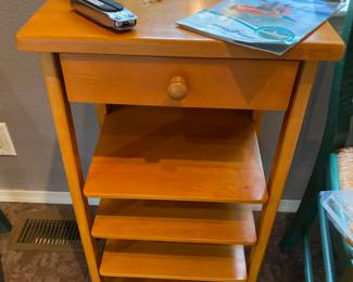 Maple Triple Shelf Occasional Table