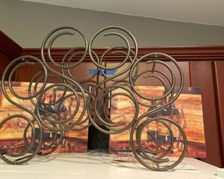 Metal Counter Wine Rack