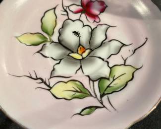Semco Saucer with Hand Painted Floral Pattern