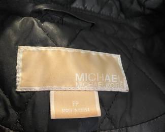 Michael Kors Black Quilted Jacket - Size PP