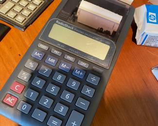 Radio Shack Printing Calculator - EC-303, Radio Shack Dual Powered Folding Calculator - EC-426
