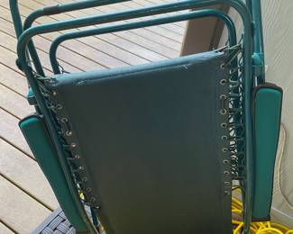 Green Folding Zero Gravity Chair