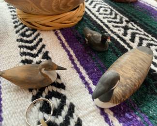 3 Pottery Duck Sculptures